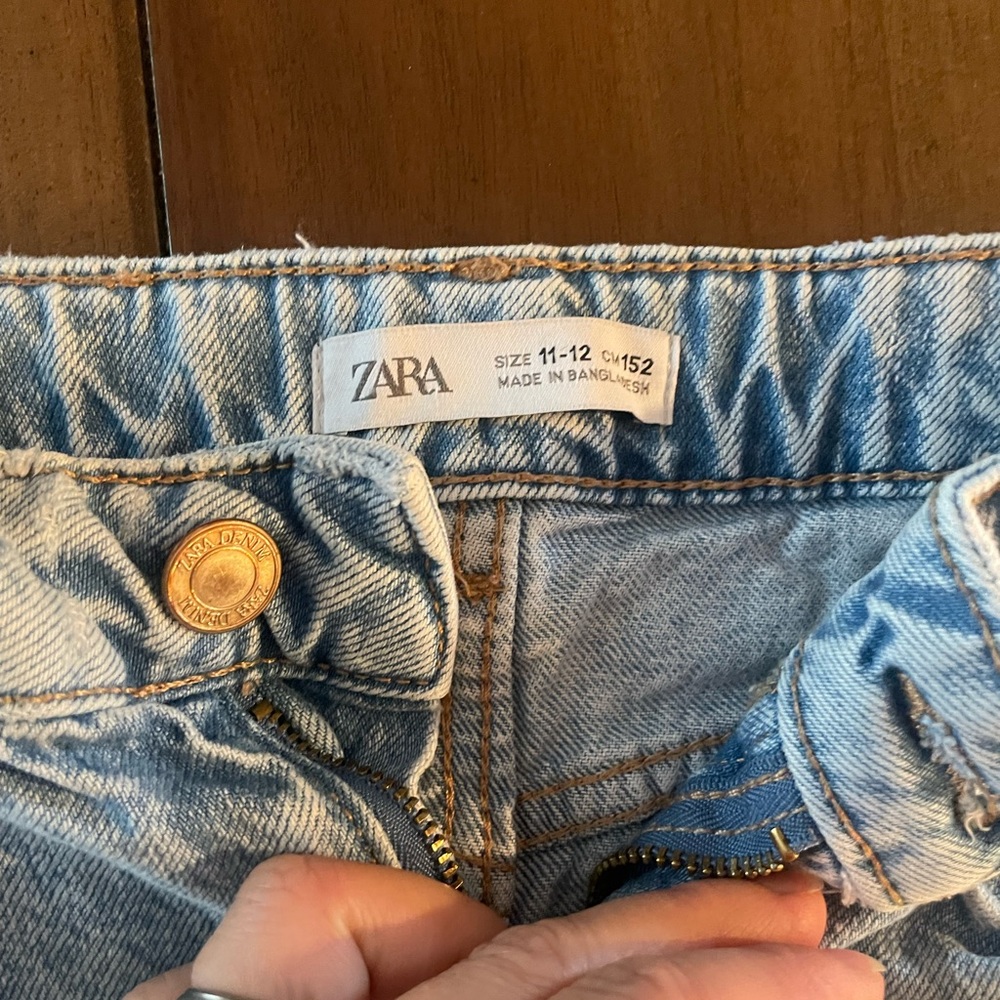 Zara straight jeans size 11/12 Girl